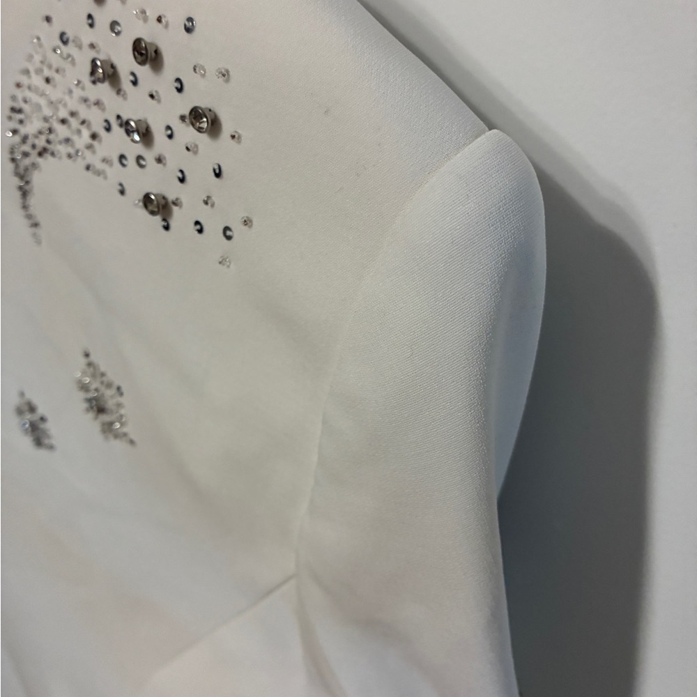 Cinq à Sept White Rumi Shooting Star Blazer size 4 - Picture 7 of 12